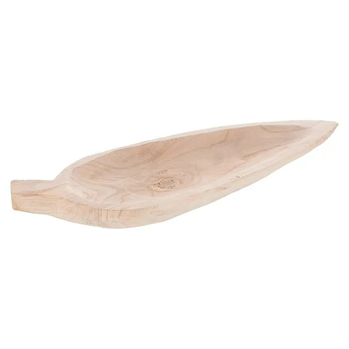 Holzschale Blattform - M, Holz