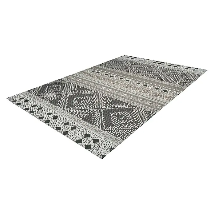 Kayoom Flachgewebeteppich Yoga - Taupe, 170 x 120 cm, 100 % Polyester - Rechte Seitenansicht