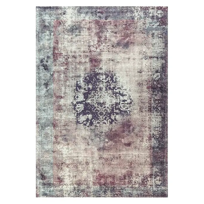 Kayoom Kurzflorteppich Vintage - Bunt, 200 x 140 cm, 100 % Polyacryl - Ansicht von oben