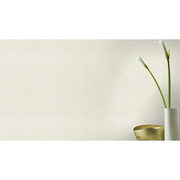 Rasch Berlin Vliestapete Flat - Creme, Grafisch, 10,05 x 0,53 m - Stimmungsaufnahme