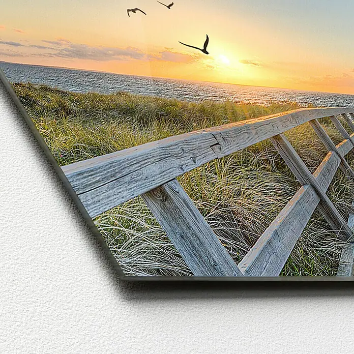 ProArt Glasbild - Birds above Sea, B x H: 80 x 30 cm - Detailaufnahme
