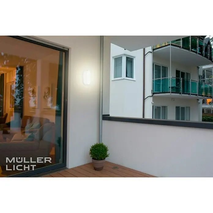 Müller-Licht LED-Wand- & Deckenleuchte Ipsum Sensor - 8 W, Weiß, L x B x H: 20 x 10 x 5,9 cm