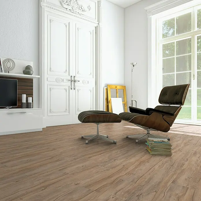 Vinylvloer HDF Strong eiken ruw gezaagd - 1.210 x 179 x 8,1 mm, Planken - Sfeeropname