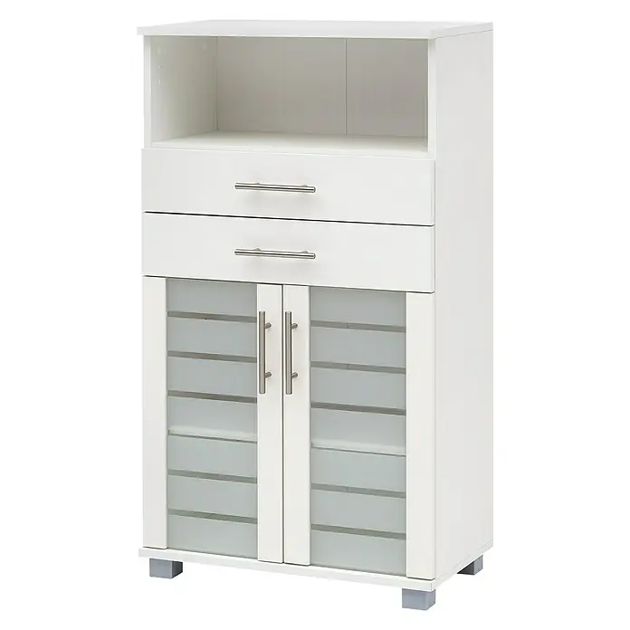 Schildmeyer Niko Highboard - 60 x 32,6 x 110,5 cm, Perlweiß - Rechte Seitenansicht