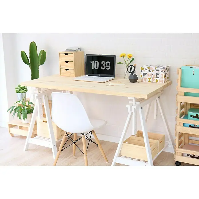 Astigarraga Encimera de madera maciza - Pino, 140 cm x 70 cm x 35 mm