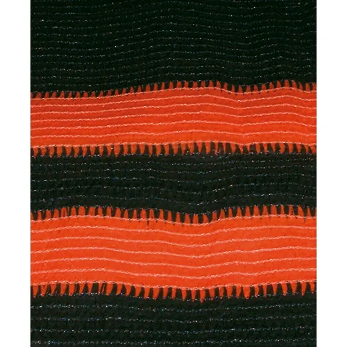 Malla de ocultación para valla móvil - Verde oscuro/Naranja, 1,9 x 3,6 m