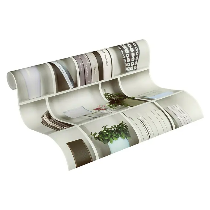 Lutèce Authentic Walls 2 Vliestapete - Grau, Motiv, 10,05 x 0,53 m - Ansicht von oben