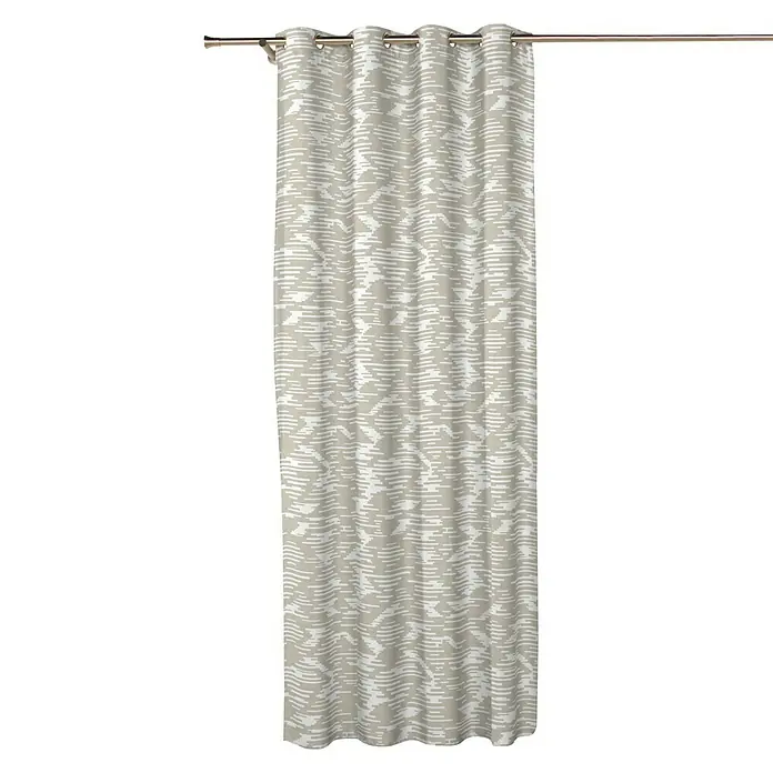 Cortina con ollaos Balder - 140 x 270 cm, 85% poliéster y  15% algodón, Beige