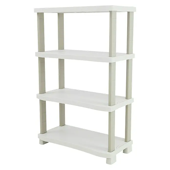 Plastiken Space Saver Estantería de plástico - L x An x Al: 45 x 90 x 141 cm, Número de baldas: 4 ud., Inserción