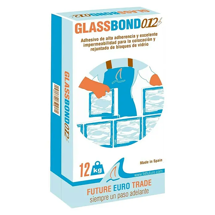 Cemento cola Glass Bond 012 - 12 kg, Apto para: Bloques de vidrio
