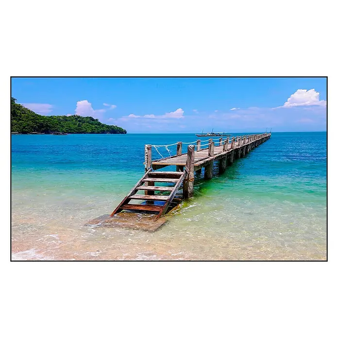Cuadro de vidrio Pier 2 - Embarcadero 2, An x Al: 120 x 70 cm