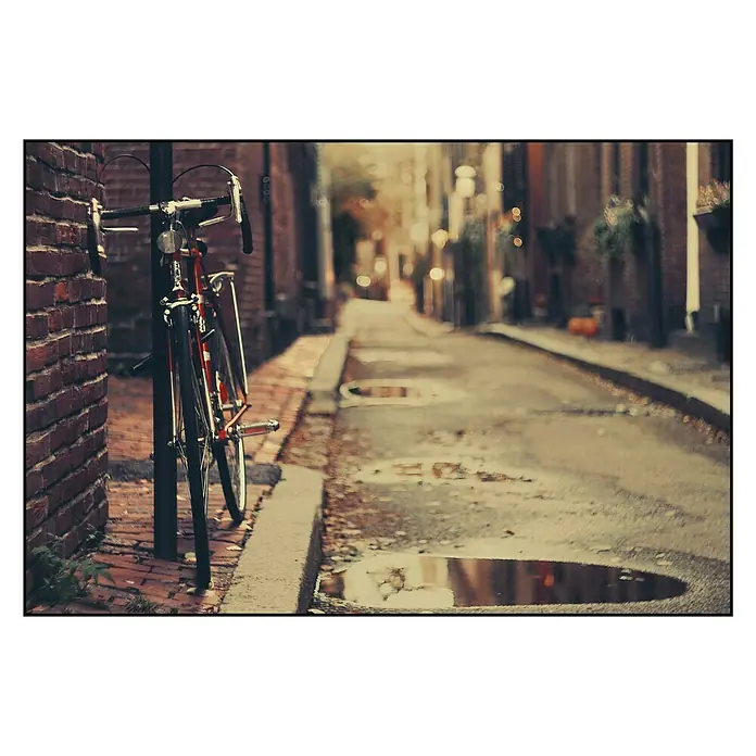 Cuadro Bike and city - Bici en la ciudad, An x Al: 90 x 60 cm