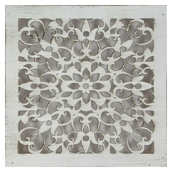 Cuadro de madera Mándala 121 - Mosaico, An x Al: 30 x 30 cm