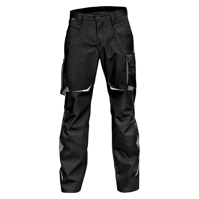 Kübler Pulsschlag Herren-Arbeitshose - 56, Schwarz/Anthrazit - Vorderansicht