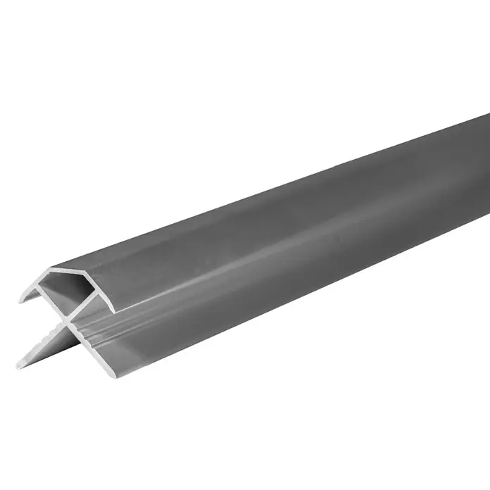 SanDesign Außeneckprofil - Länge: 250 cm, Stärke: 8 mm, Aluminium - Linke Seitenansicht