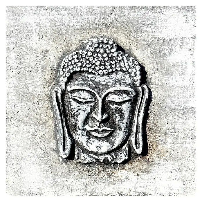 Cuadro con relieve Cara - Face, An x Al: 40 x 40 cm