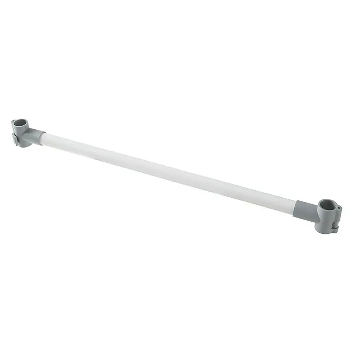 Barra para ropa - L x An x Al: 68 x 25 x 3 cm, Blanco, Apto para: Armarios para ropa