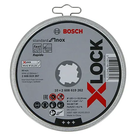Bosch Professional X-Lock Trennscheibe X-Lock Standard for Inox