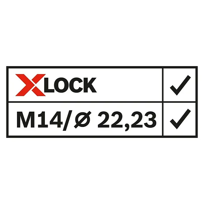 Bosch Professional X-Lock Trennscheibe X-Lock Standard for Inox - 125 mm, Stärke Scheibe: 1 mm, 10 Stk., Geeignet für: Metall