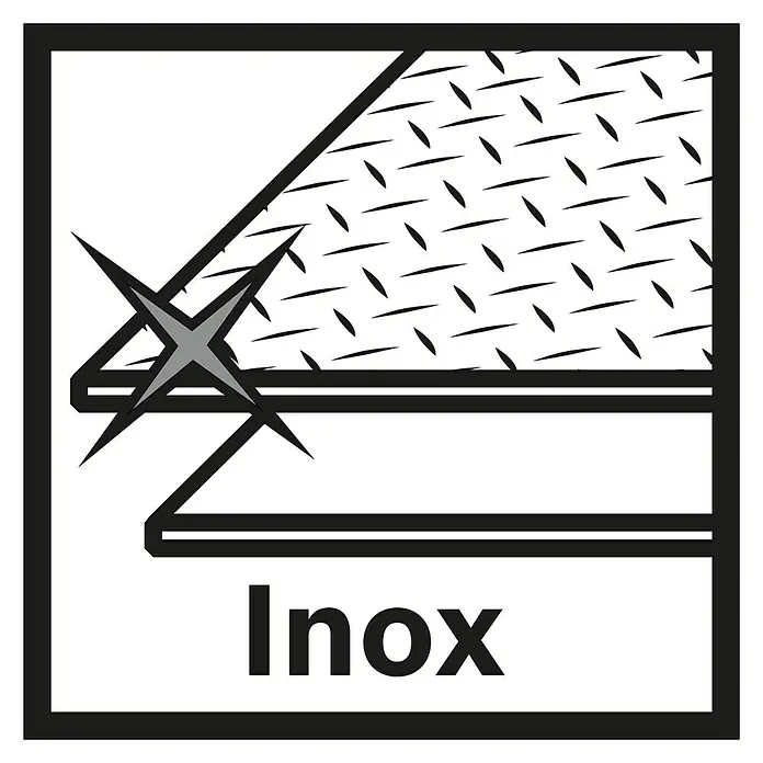 Bosch Professional X-Lock Trennscheibe X-Lock Standard for Inox - 125 mm, Stärke Scheibe: 1 mm, 10 Stk., Geeignet für: Metall
