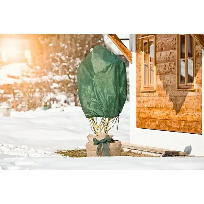 Windhager Winterschutzvlies Rosen-Haube - B x H: 75 cm x 1 m, Grün, Grammatur: 30 g/m², 3 Stk.