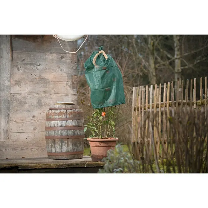 Windhager Winterschutzvlies Rosen-Schlauch - L x B: 5 m x 70 cm, Grün, Grammatur: 30 g/m²