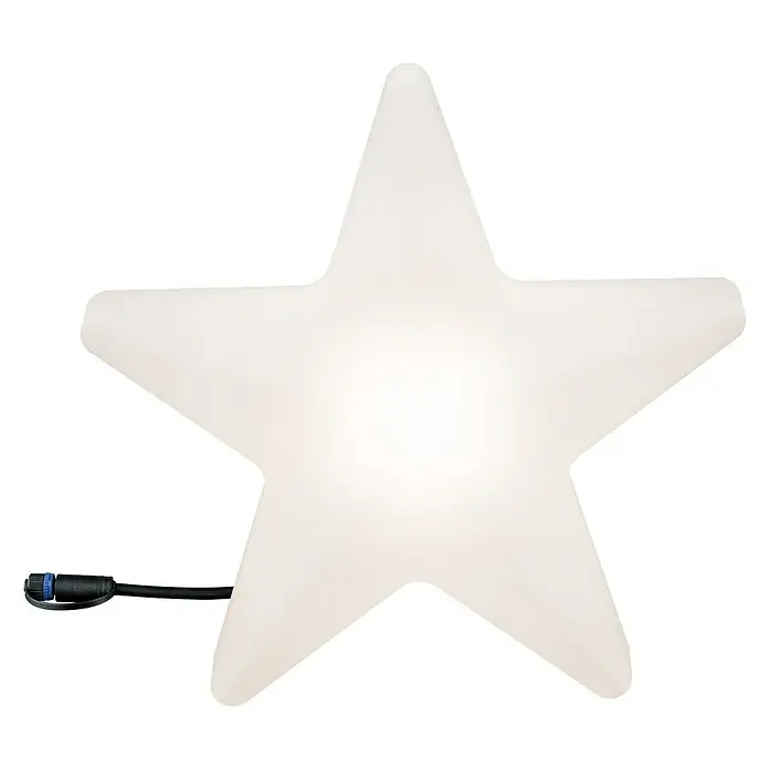 Paulmann Plug & Shine LED-Dekoleuchte Star - 2,8 W, Weiß, L x B x H: 10 x 40 x 40 cm - Vorderansicht