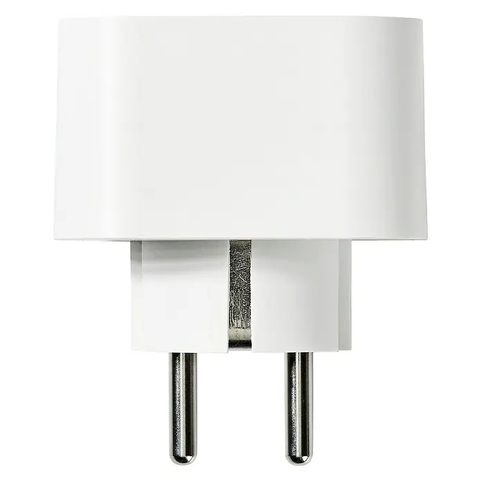 Nedis Smartlife WiFi-Schaltsteckdose - Weiß, Max. Anschlussleistung: 2.500 W, 220 - 250 V, 10 A - Vorderansicht
