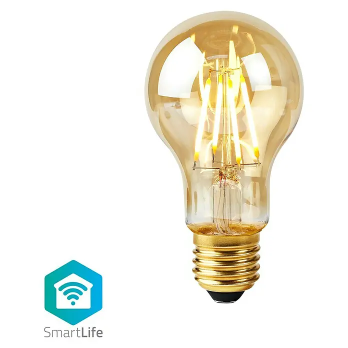 Nedis Smartlife LED-Leuchtmittel - 1 Stk., E27, 5 W, Warmweiß, Dimmbar, 110 mm - Vorderansicht
