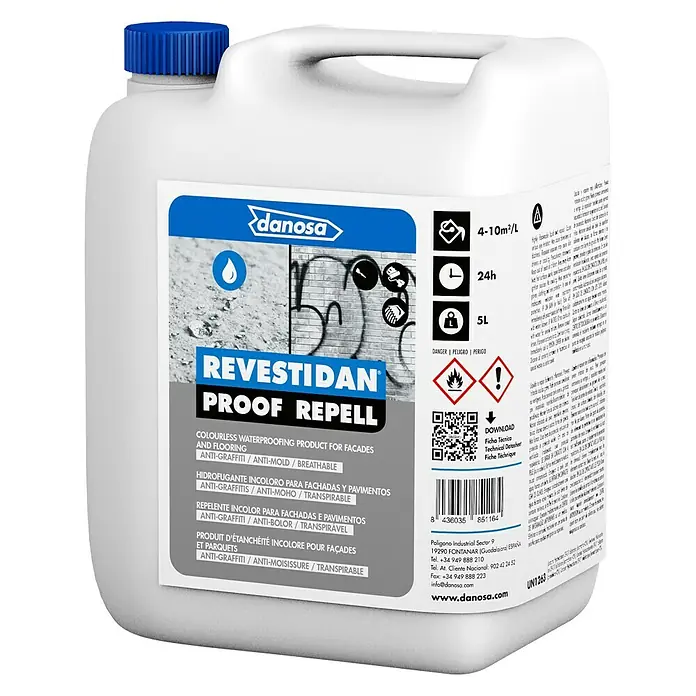 Danosa Impermeabilizante Revestidan Proof Repell 5 l - Incoloro, 5 l