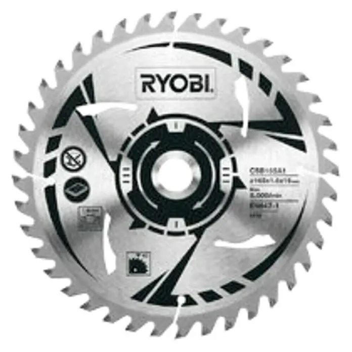 Ryobi Disco de sierra CSB165A1 - Diámetro: 165 mm, Orificio: 16 mm, 40 dientes