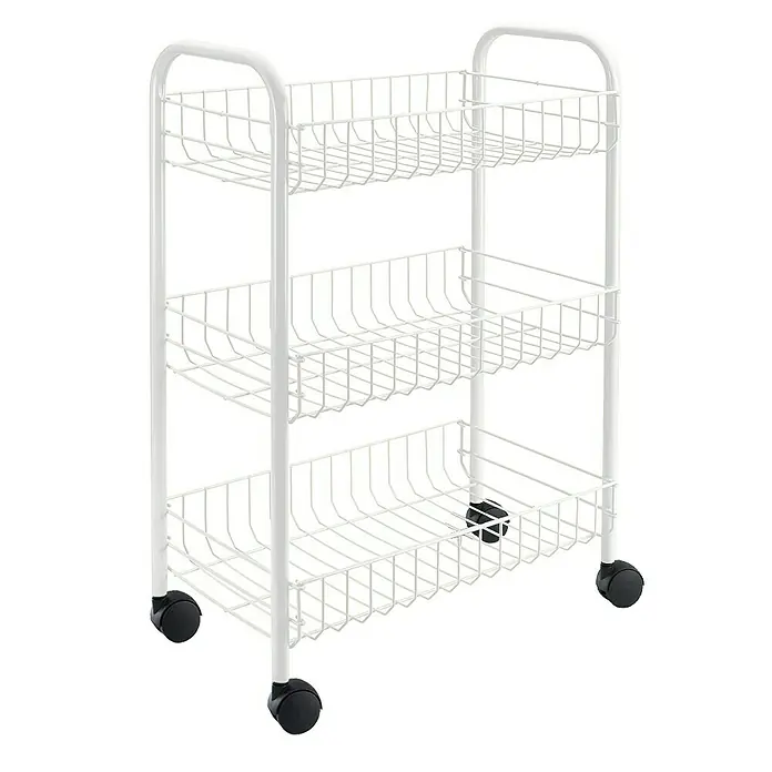Metaltex Beistellwagen Sprinter - L x B x H: 41 x 23 x 62 cm, Silber - Detailaufnahme