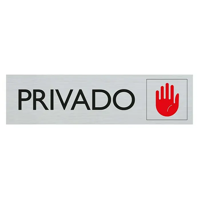 Pickup Rótulo - Plateado, Motivo: Privado, 16,5 x 4,4 cm