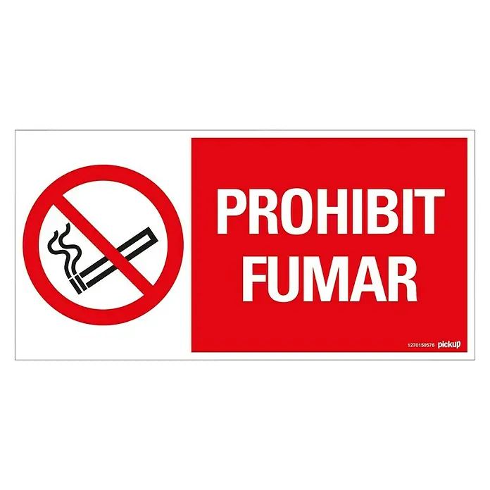 Pickup Señal de precaución catalán - Motivo: Prohibido fumar, L x An: 30 x 15 cm