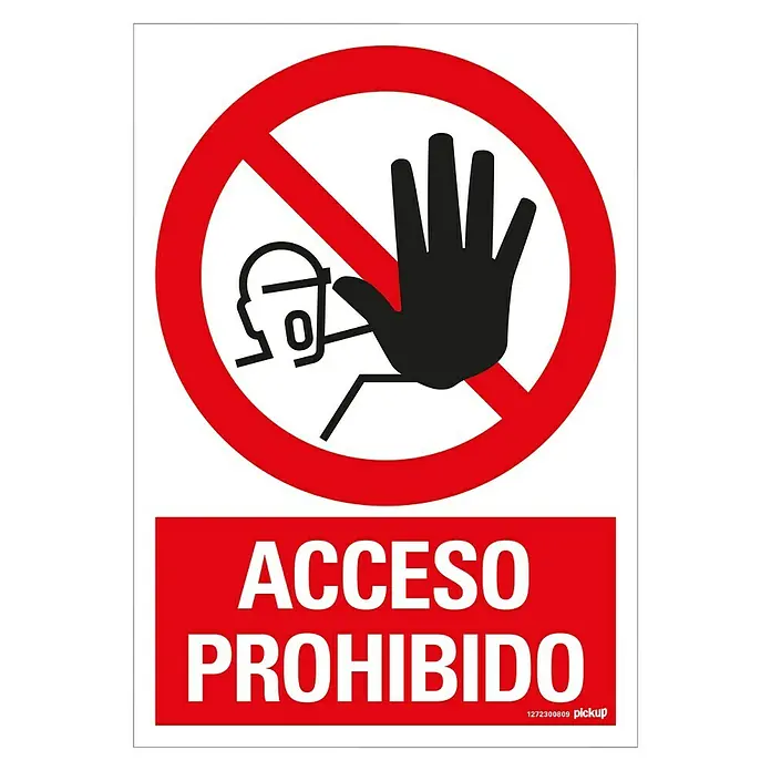 Pickup Señal de prohibición - Motivo: Acceso prohibido, L x An: 33 x 23 cm