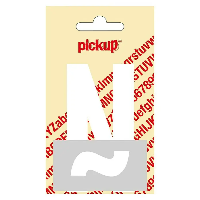 Pickup Etiqueta adhesiva - Motivo: Ñ, Blanco, Altura: 9 cm