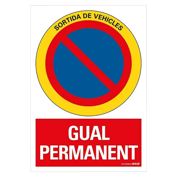 Pickup Señal de precaución catalán - Motivo: Vado permanente, L x An: 33 x 23 cm