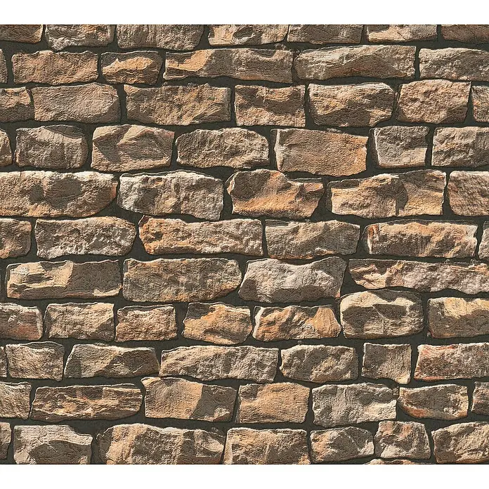 AS Creation Vliestapete Wood-n-Stone - Beige/Braun/Schwarz, Steinoptik, 10,05 x 0,53 m - Detailaufnahme