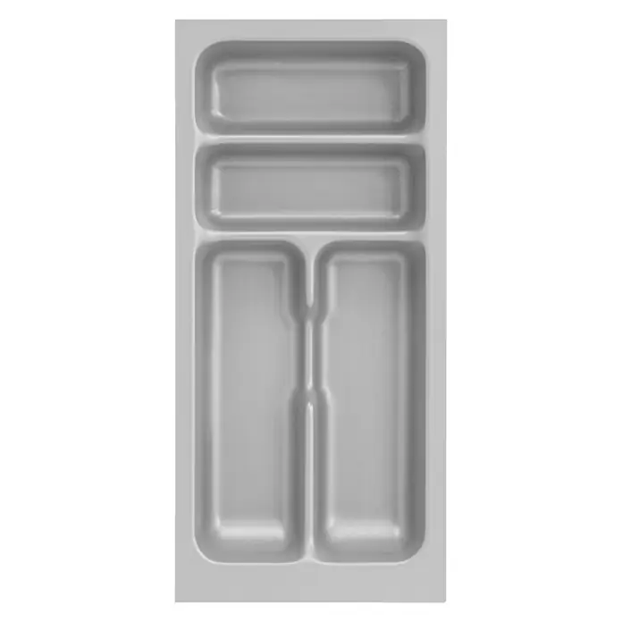 Optifit Besteckkasten - 47,3 x 21,8 x 5 cm, Silbergrau