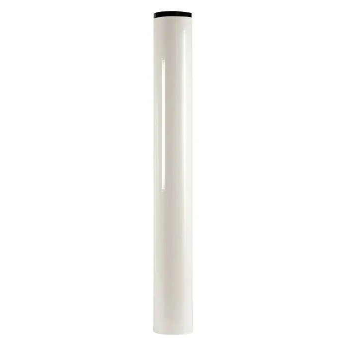 Bertrams Ofenrohr - Ø x L: 110 x 150 mm, Eingezogene Steckverbindung, Emailliert, Weiß