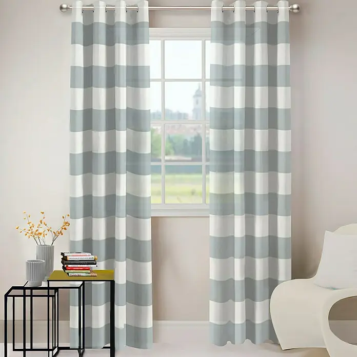 Visillo para ventana Laos - 140 x 280 cm, 100% poliéster, Gris