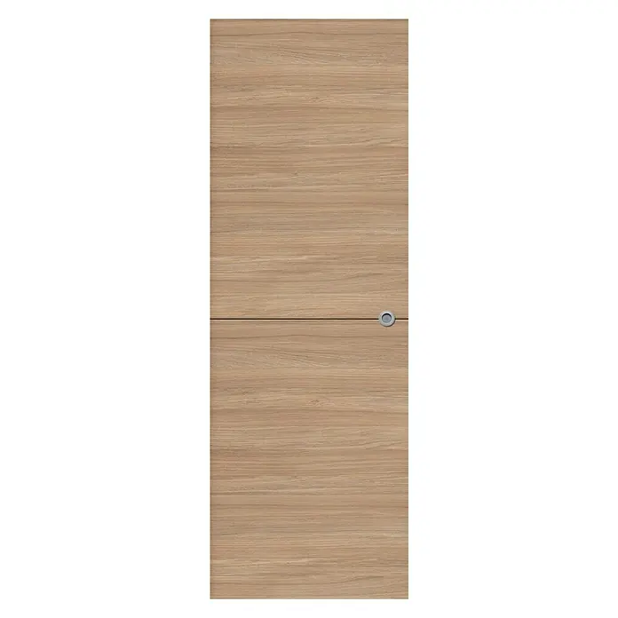 Puerta corredera de madera Roble Urban 100 - 72,5 x 203 cm, Roble claro, Macizo, Con uñero