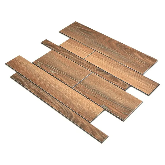Selbstklebemosaik SAM 4GV51WBL - 30 x 30 cm, Metall, Braun - Ansicht von oben
