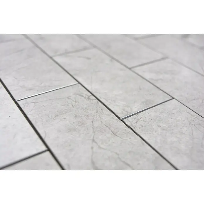 Selbstklebemosaik SAM 4SW09MLM - 29,5 x 29 cm, Metall, Grau - Detailaufnahme