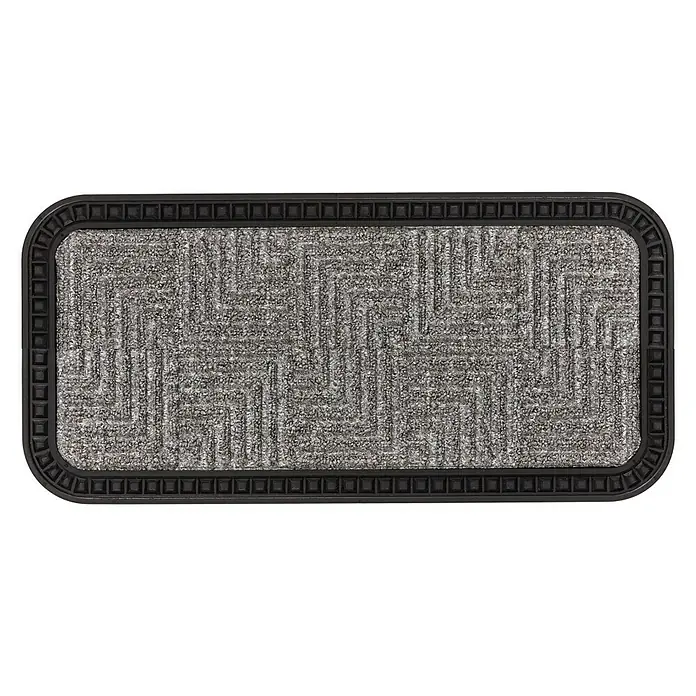Astra Border Star Fußmatte - Silber, 60 x 25 cm, 70 % Polypropylen, 30 % Gummi