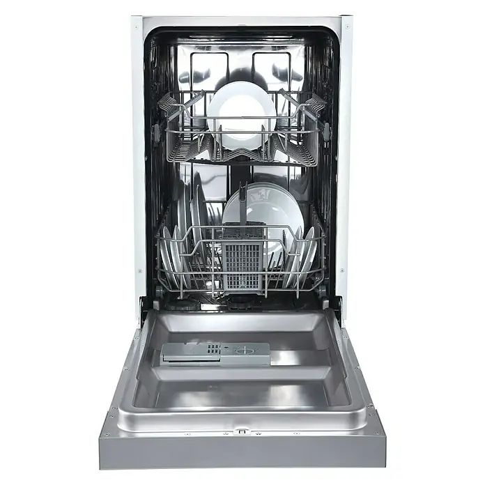 Respekta Singleküche KB195EYR - 195 cm, Mit Duo-Kochmulde, Rot - Vorderansicht