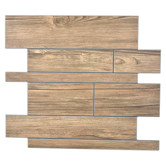 Selbstklebemosaik SAM 4GV56WBS - 30 x 30 cm, Metall, Braun - Vorderansicht