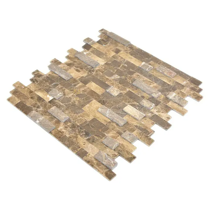 Selbstklebemosaik SAM 4NM52 - 30 x 27,5 cm, Naturstein, Braun - Ansicht von oben