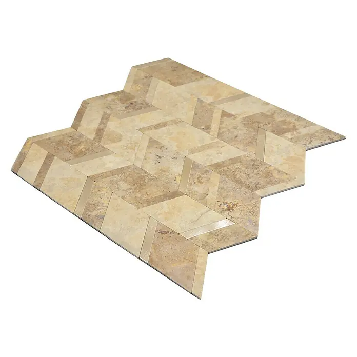Selbstklebemosaik SAM 4AR46LBG - 28 x 29 cm, Vinyl, Beige/Grau - Ansicht von oben