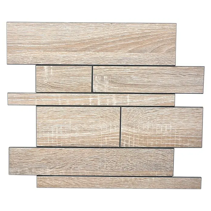 Selbstklebemosaik SAM 4GV57WGS - 30 x 30 cm, Metall, Grau - Vorderansicht